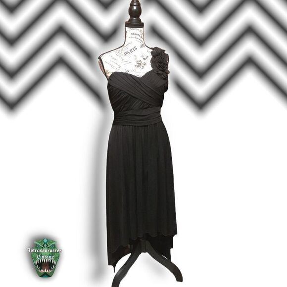 DB Studio Whimsygoth One Shoulder Sweetheart High Low Formal Dress, XL - Picture 7 of 10